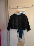 Vintage Zwart Bolero Jasje met Glitter - Maat XS, Zwart, Ophalen of Verzenden, Zo goed als nieuw, Jasje