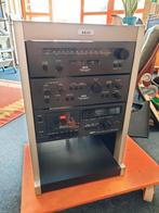 Vintage Akai stereoset in Akai kast, Audio, Tv en Foto, Ophalen, Gebruikt, Cassettedeck, Mail