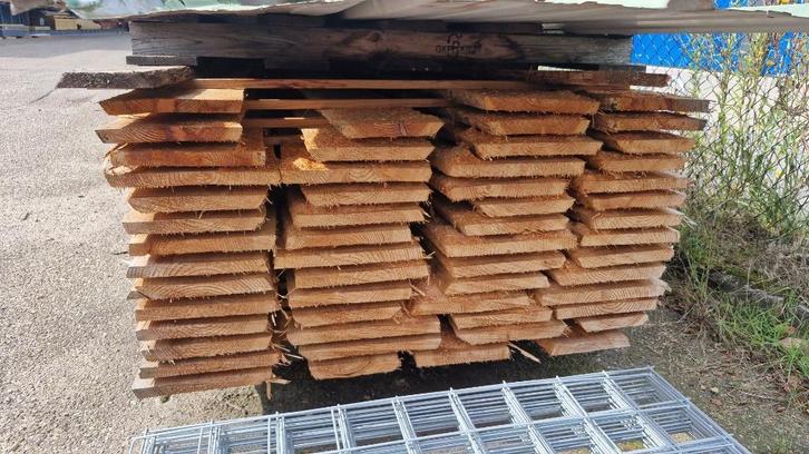 Douglas schaaldelen dik 23mm, Doe-het-zelf en Verbouw, Hout en Planken, Nieuw, Plank, Overige houtsoorten, 300 cm of meer, Minder dan 25 mm