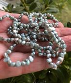 Parels Barok Blauw Grijs Zoetwater Ketting, Ophalen of Verzenden, Zo goed als nieuw, Blauw
