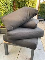 Zwarte KUNGSO tuinkussens loungeset IKEA, Tuin en Terras, Tuinmeubel-accessoires, Ophalen, Zo goed als nieuw
