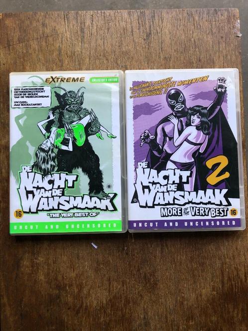 Nacht Van De Wansmaak - Deel 1 & 2 ; Cult - Horror DVD, Cd's en Dvd's, Dvd's | Filmhuis, Zo goed als nieuw, Overige gebieden, Vanaf 16 jaar