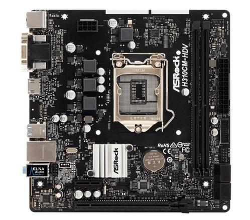 ASRock H310CM-HDV, Computers en Software, Moederborden, Zo goed als nieuw, Intel, DDR4, Ophalen of Verzenden