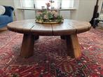 Vintage brutalist salontafel eikenhout, Antiek en Kunst, Ophalen