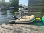 Yam rubberbootje met motor 6PK, Watersport en Boten, Rubberboten, Ophalen, Aluminium, Gebruikt, Yam