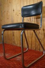 Retro Ahrend Cirkel Sledestoel Gispen Witt stoel Tubax Chair, Ophalen, Gebruikt, Zwart
