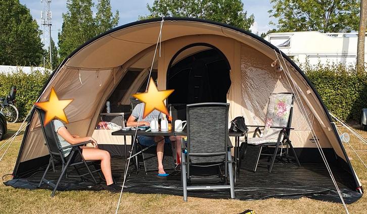 Obelink Familia 6 TC 2023 Tunneltent - Ruim en Comfortabel!, Caravans en Kamperen, Tenten, tot en met 6, Gebruikt, Ophalen