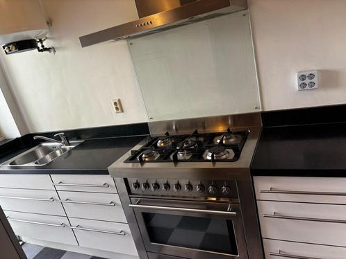 Keuken, Huis en Inrichting, Keuken | Complete keukens, Gebruikt, Dubbelwandige keuken, Wit, Graniet of Steen, Ophalen