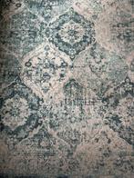 Groen blauw vloerkleed gebruikte kleed ikea 170x230 cm 20 e, Huis en Inrichting, Stoffering | Tapijten en Kleden, Gebruikt, Wit