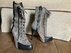 Christian Louboutin Avedere 120 boots maat 38, Kleding | Dames, Schoenen, Hoge laarzen, Verzenden, Zwart, Zo goed als nieuw
