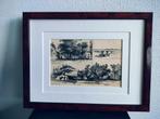 Craandijk Litho Assen Rolde Eext Hunebed 1880 (114), Antiek en Kunst, Kunst | Litho's en Zeefdrukken, Ophalen of Verzenden