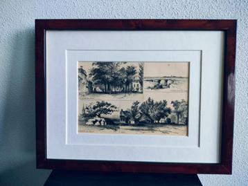 Craandijk Litho Assen Rolde Eext Hunebed 1880 (114) beschikbaar voor biedingen