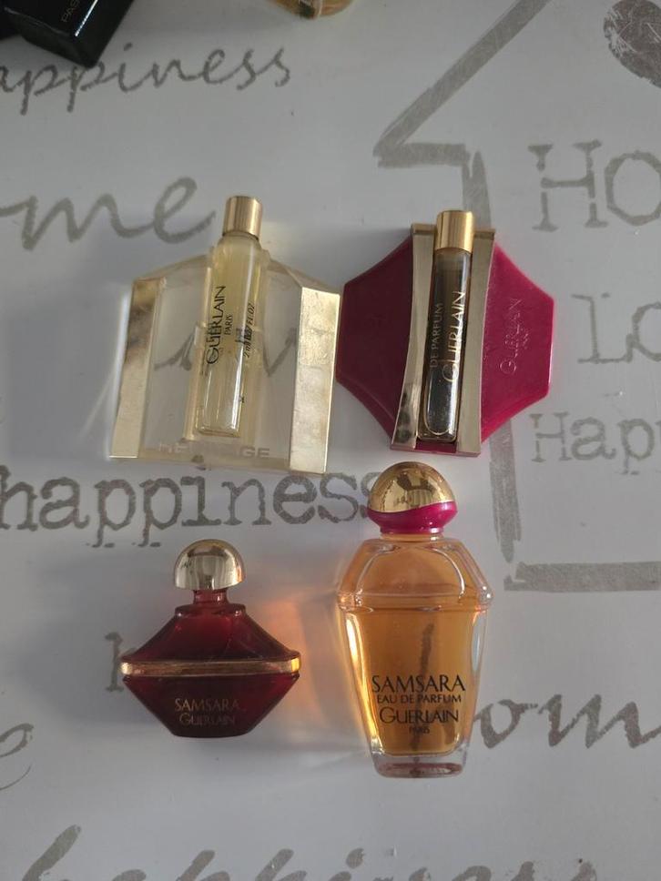 Vintage Heritage en Samsara parfum by Guerlain 4 stuks, Verzamelen, Parfumverzamelingen, Zo goed als nieuw, Parfumfles, Ophalen of Verzenden