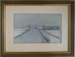 Wetering in de buurt van de IJssel, schilderij incl. lijst, Ophalen, Minder dan 50 cm, Gebruikt, Oorspronkelijke maker
