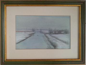  Wetering in de buurt van de IJssel, schilderij incl. lijst beschikbaar voor biedingen