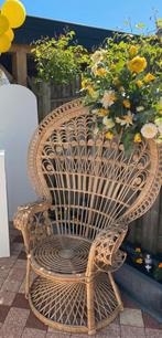 Pauwenstoel / rotan stoel, Ophalen of Verzenden, Zo goed als nieuw, Rotan