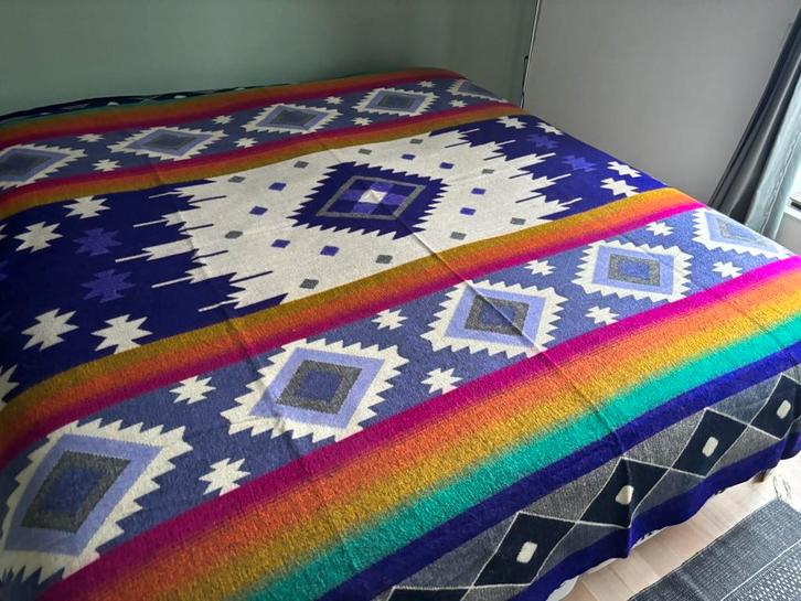 NIEUW! Alpaca wol deken sprei kleed plaid boho ruit ibiza, Huis en Inrichting, Woonaccessoires | Plaids en Woondekens, Nieuw, Ophalen of Verzenden