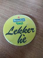 Bier - Heineken button Lekker he, Ophalen of Verzenden