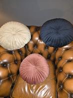 Sier kussens 3 stuks  40 cm doorsnee., Ophalen of Verzenden, Zo goed als nieuw, Roze, Rond