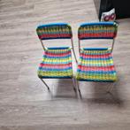 Kleurrijke kinderstoeltjes - set van 2, Huis en Inrichting, Stoelen, Ophalen, Twee, Overige kleuren, Zo goed als nieuw