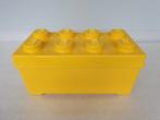 Gele Lego opbergdoos ca. 18 cm (geen inhoud), Ophalen of Verzenden, Gebruikt, Lego