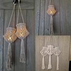 Handmade Macramé lantaarntjes. Nu ook in het 🟠ranje.., Ophalen of Verzenden, Nieuw