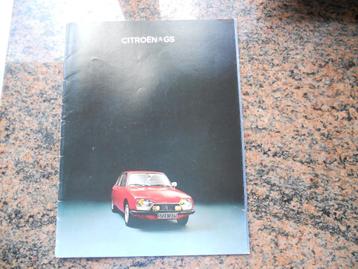 Brochure Citroën GS beschikbaar voor biedingen