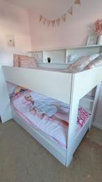 Stapelbed met vakken en lade, 85 tot 100 cm, Hoogslaper of Stapelbed, Ophalen of Verzenden, Zo goed als nieuw