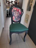 1 x barok stoel tyger opnieuw gestoffeerd, Huis en Inrichting, Stoelen, Ophalen of Verzenden, Zo goed als nieuw, Eén