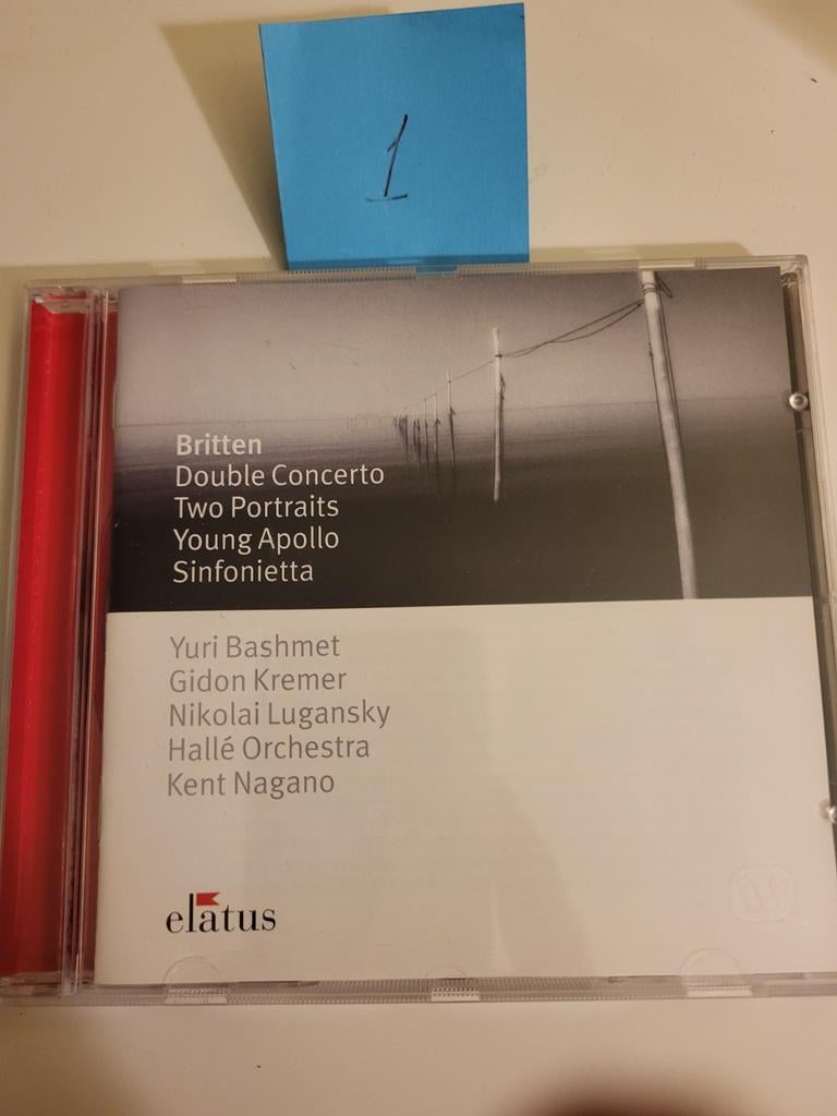 Britten - Double Concerto, Two Portraits, Young Apollo, Ophalen of Verzenden, Modernisme tot heden, Zo goed als nieuw, Orkest of Ballet