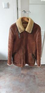 Leren Lammy coat heren, Ophalen, Zo goed als nieuw, Maat 52/54 (L), Bruin