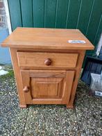 Houten kastje met lade en deur, Ophalen, Gebruikt, 55 tot 70 cm, 45 tot 65 cm
