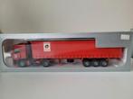 Daf 95 tekno miniatuur 1:50 met contrail trailer, Ophalen of Verzenden, Zo goed als nieuw, Bus of Vrachtwagen, Tekno