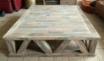 Robuuste salontafel steigerhout, Huis en Inrichting, Tafels | Salontafels, Ophalen, Gebruikt, Vierkant, Grenenhout