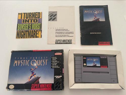 Final Fantasy Mystic Quest SNES CIB compleet NTSC USA, Spelcomputers en Games, Games | Nintendo Super NES, Gebruikt, Role Playing Game (Rpg)
