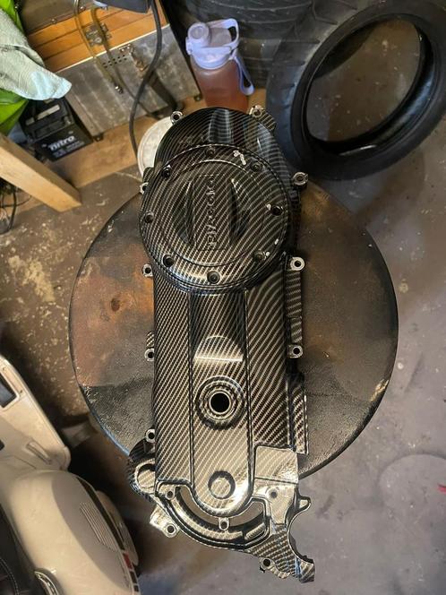 Piaggio vespa lx s lxv zip 4t carterkap carbon, Motoren, Tuning en Styling, Ophalen of Verzenden