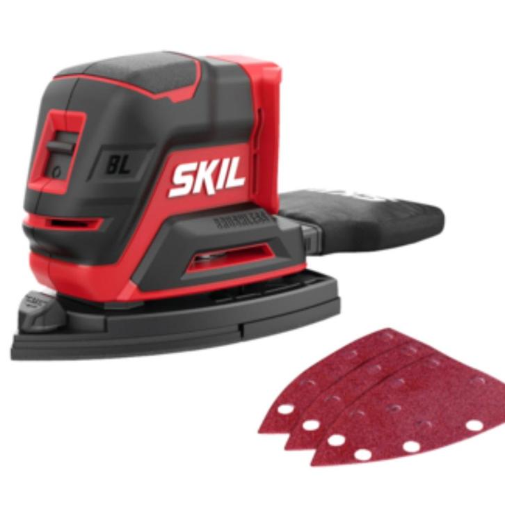 SKIL 20V multischuurmachine 3720CB compact brushless incl. 2, Caravans en Kamperen, Kampeergereedschap, Zo goed als nieuw
