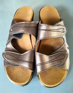 sandalen nog als nieuw echt leer en suede 41 zitten zacht, Ophalen, Zwart, Sandalen of Muiltjes, Zo goed als nieuw