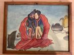 brocante kamasutra schilderij, Antiek en Kunst, Ophalen of Verzenden