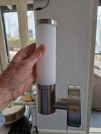 Wandlamp RVS/ Opaal Mat Glas - Badkamer/Toilet - Nieuw, Ophalen of Verzenden, Nieuw, Glas, Modern