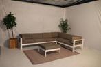 4 Seasons Outdoor Cosmo loungeset hoekbank + hocker SALE #84, Bank, 6 zitplaatsen, Aluminium, Ophalen of Verzenden