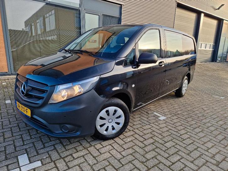 Mercedes-Benz Vito 111 CDI Lang DC leder navi cruise airco t, Auto's, Bestelauto's, Bedrijf, Te koop, ABS, Achteruitrijcamera