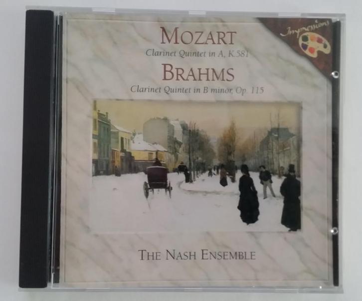 Mozart/Brahms - Clarinet quintets (Nash Ensemble), Cd's en Dvd's, Cd's | Klassiek, Zo goed als nieuw, Kamermuziek, Romantiek, Met libretto