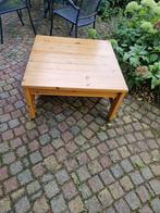Blanke Houten Salontafel - 80x80 cm, Huis en Inrichting, Tafels | Eettafels, Gebruikt, Vierkant, Grenenhout, 50 tot 100 cm