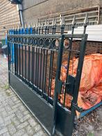 Zeer mooie degelijke stalen sierpoort., Tuin en Terras, Ophalen, IJzer, Sierhekwerk