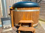 Hottub Kirami Cozy LED Thermowood Beige 40 KW Macu kachel, Tuin en Terras, Bubbelbaden en Hottubs, Ophalen, Zo goed als nieuw