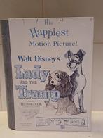 Blikken Vintage Walt Disney Trommel. Lady and the Tramp, Ophalen of Verzenden, Overige figuren, Gebruikt, Overige typen