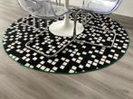 Rond Ikea BRÄNNBOLL vloerkleed, 195cm, Huis en Inrichting, Ophalen, Gebruikt, Wit, 150 tot 200 cm