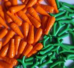 Lego carrot met top/twig, Orange/bright green (per 50), Verzenden, Nieuw, Losse stenen, Lego