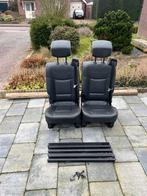 2 zwart leren stoelen Espace IV - Camper- Bus - oldtimer bus, Auto-onderdelen, Ophalen of Verzenden, Gebruikt, Chevrolet
